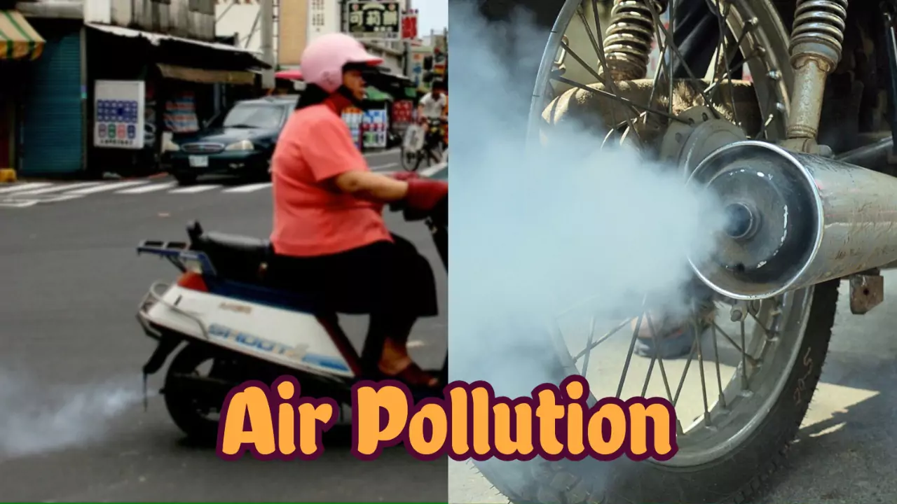 Bike Scooter Air Pollution while Odd Even